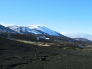 cima del vulcano Hekla