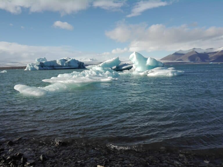 Vista sulla Jokulsarlon in Islanda