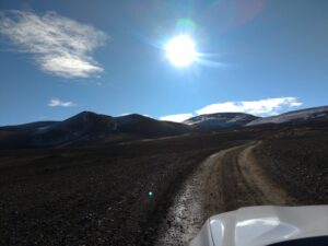 Salita per il vulcano Hekla Islanda