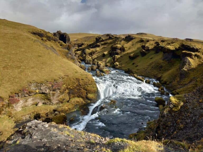 Skogafoss parte superiore Islanda