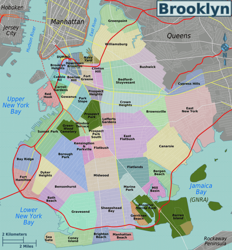 Mappa di Brooklyn