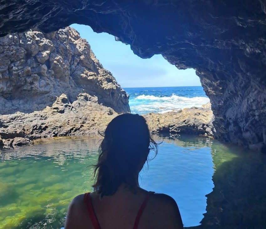 Vista sul Charco Azul